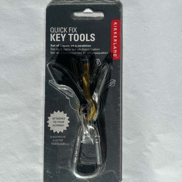 Kikkerland Quick Fix Key Tools - Black and Silver - Picture 1 of 2